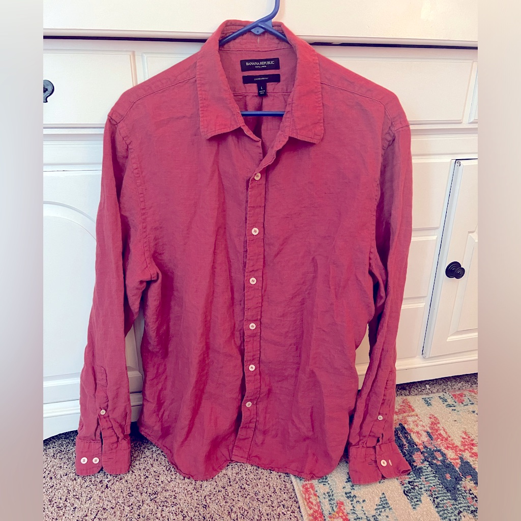 Banana Republic | Men’s Collared Shirt | Mauve Color